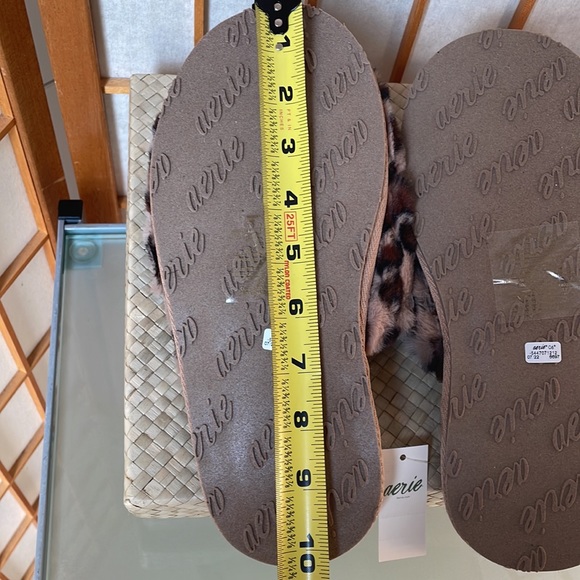 Aerie Cheetah Fur Slides size 7 NWT - Picture 7 of 9